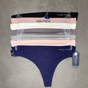 Nautica Women's Super Soft Thong Panties Set‎ of 7
